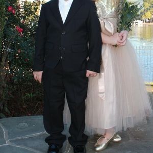 Izod Boys Black Suit